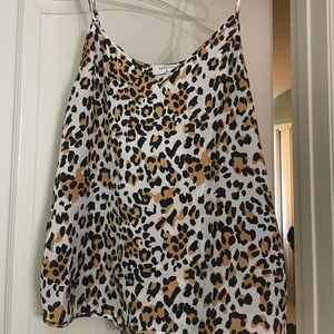 Babaton animal print cami with adjustable straps. Medium. Excellent condition